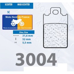 Jeu de plaquettes avant pour Aprilia AF-1 50 Europa / Futura 1990-1992