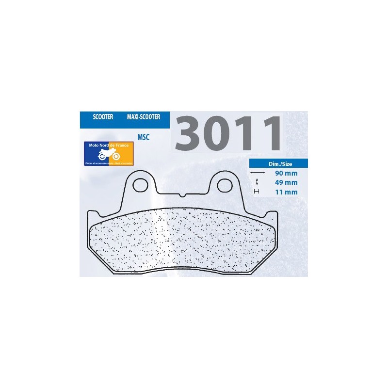 Jeu de plaquettes type 3011 MSC Jeu de plaquettes type 3011 MSC