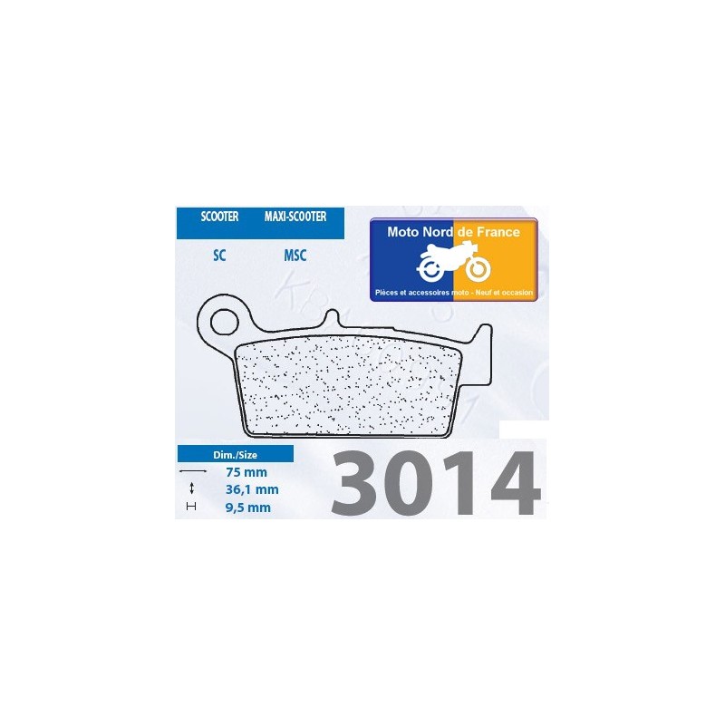 Set of pads type 3014 MSC Set of pads type 3014 MSC