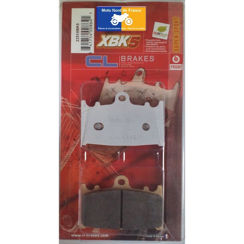 Jeu de plaquettes type 2251 XBK5 Jeu de plaquettes type 2251 XBK5