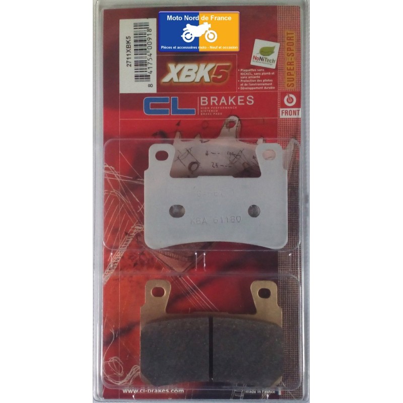 Jeu de plaquettes type 2711 XBK5 Jeu de plaquettes type 2711 XBK5