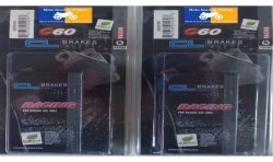 2 sets of racing pads for Honda CBR 600 F Hurricane 1987-1990