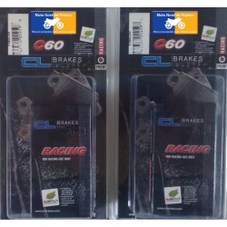 2 jeux de plaquettes racing pour Yamaha YZF-R1 2007-2014