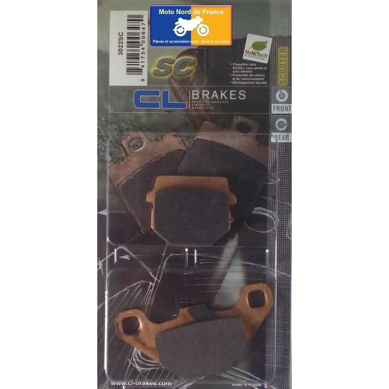 Jeu de plaquettes type 3022 SC Jeu de plaquettes type 3022 SC