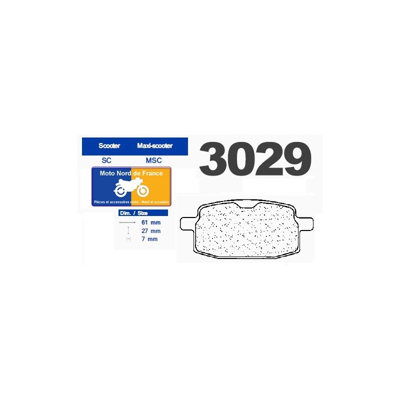 Set of pads type 3029 SC Set of pads type 3029 SC