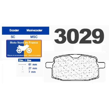 Set of pads type 3029 SC