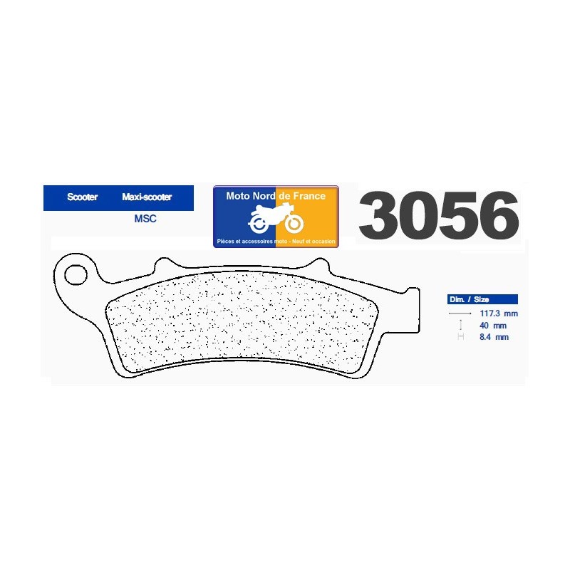 Jeu de plaquettes type 3056 MSC Jeu de plaquettes type 3056 MSC