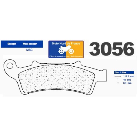 Jeu de plaquettes type 3056 MSC