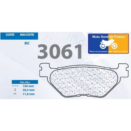 Jeu de plaquettes type 3061 MSC