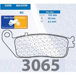 Set of pads type 3065 MSC