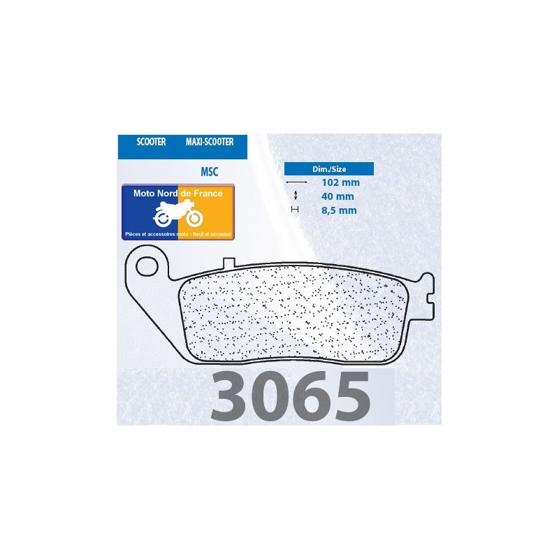 Set of pads type 3065 MSC