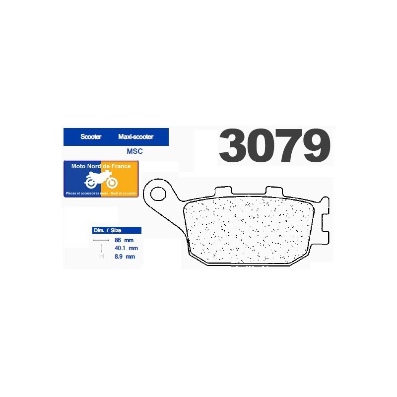 Jeu de plaquettes arrière pour Honda NSS 250 Forza 2000-2004