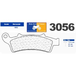 Set of front pads for Aprilia 200 Scarabeo Class 2010+
