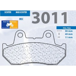 Jeu de plaquettes avant pour SYM 125 Aero Wolf 2005