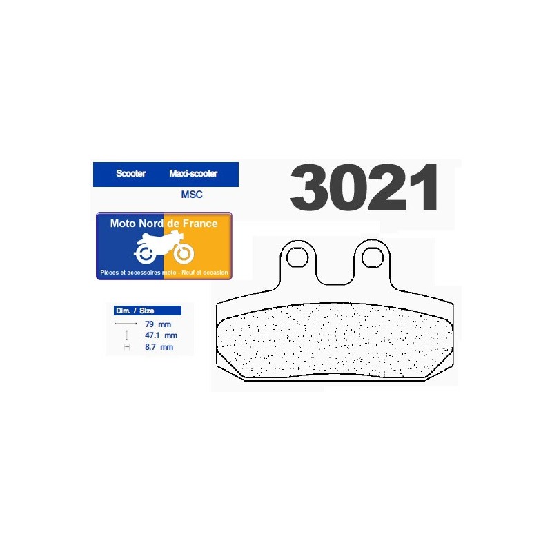 Jeu de plaquettes type 3021 MSC Jeu de plaquettes type 3021 MSC