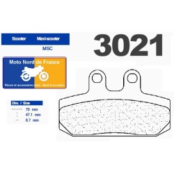 Jeu de plaquettes avant pour Aprilia 125 / 200 Sportcity 2005+