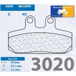 Jeu de plaquettes avant pour Honda SJ 50 Bali 1993-1999