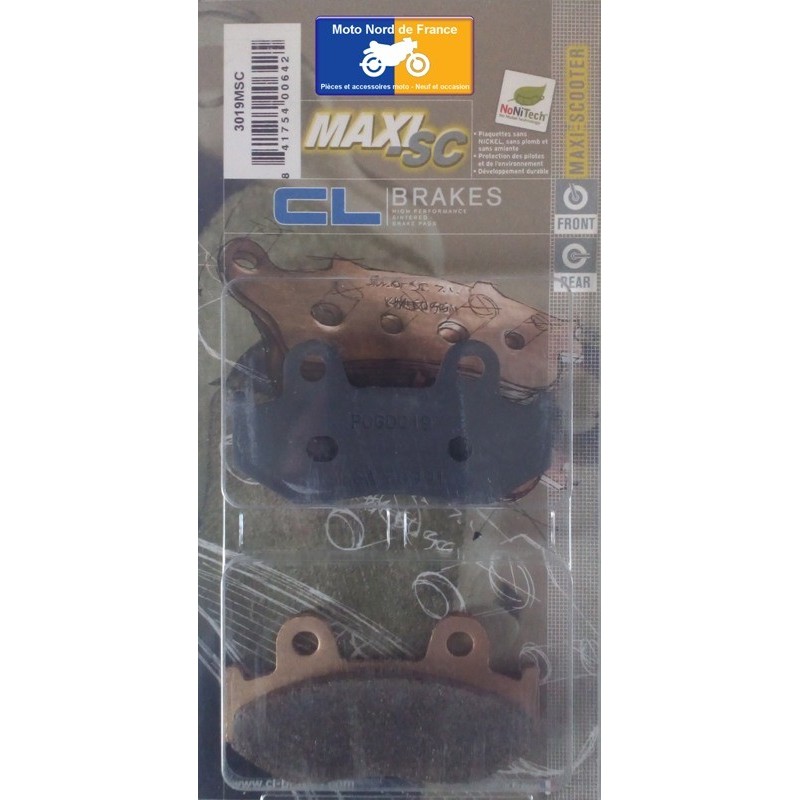 Set of pads type 3019 MSC Set of pads type 3019 MSC
