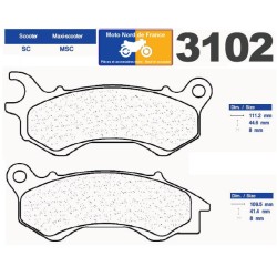 Set of front pads for Peugeot 125 Satelis II (Nissin) 2013+