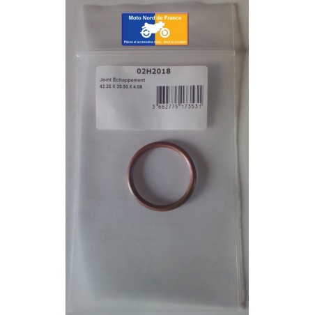 Exhaust gasket round copper 42x35.5x4 mm
