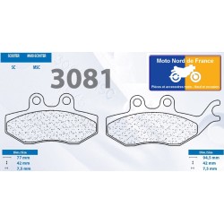 Set of rear pads for Italjet 250 Jupiter 2002+