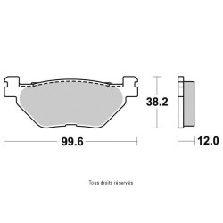 Set of rear Kyoto pads for GTS 250 Voyager 2005