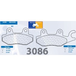 Set of pads type 3086 MSC