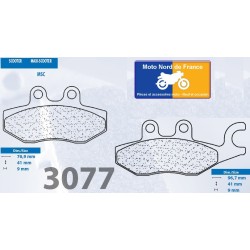 Set of rear pads for Piaggio 300 X7 ie 2010+