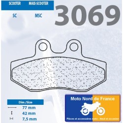 Jeu de plaquettes avant pour Gasgas SM 50 Rookie 2001+