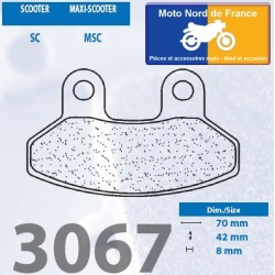 Set of front pads for Sym 125 Euro MX (Euro 1) 2002-2007