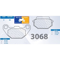 Jeu de plaquettes avant pour Sym 125 / 200 HD 2004-2007