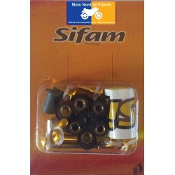 Kit 8 vis aluminium Sifam pour bulle couleur or