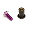 Set of 8 aluminium screws Sifam for fairing color purple