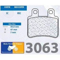 Jeu de plaquettes arrière pour Peugeot 125 Jet Force /Compressor 2003+