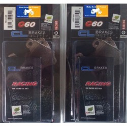 2 sets of racing pads for KTM 990 Supermoto R / SMR 2008-2009