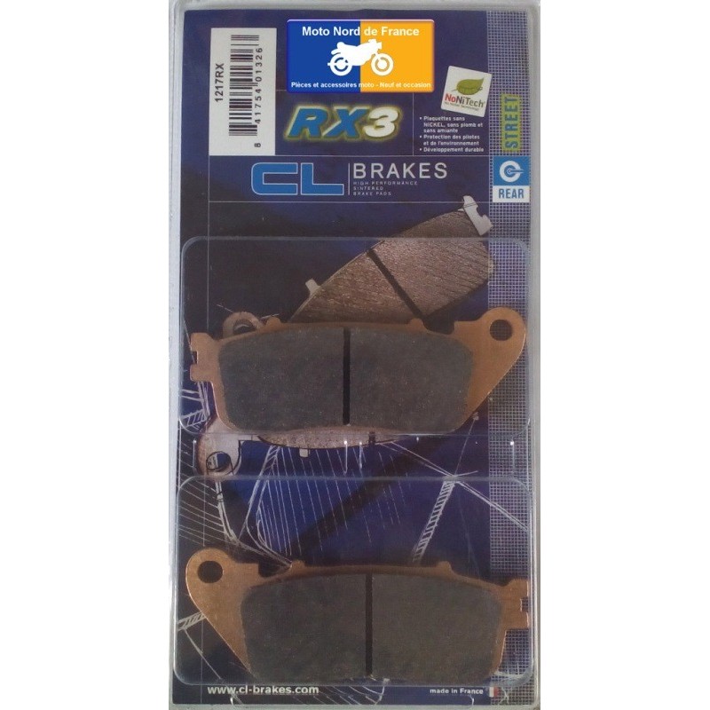 Set of pads type 1217 RX3 Set of pads type 1217 RX3