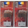 2 Sets of front brake pads for Kawasaki ZXR 400 1991-2002