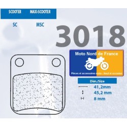 Jeu de plaquettes avant pour Daelim NS 125 II 2000+