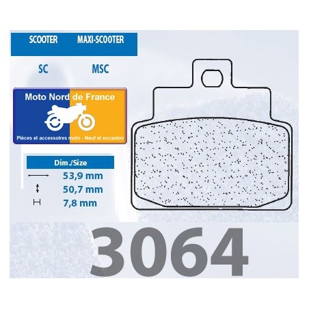 Jeu de plaquettes type 3064 SC
