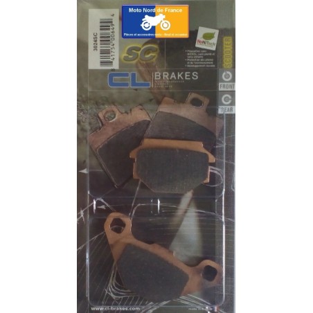 Set of rear pads for Peugeot 125 Django Allure 4T 2014+