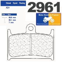 2 Sets of front brake pads for Suzuki 900 RF 1994-1999