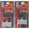 2 sets of front brake pads for Kawasaki Z800 E with ABS 2013-2016