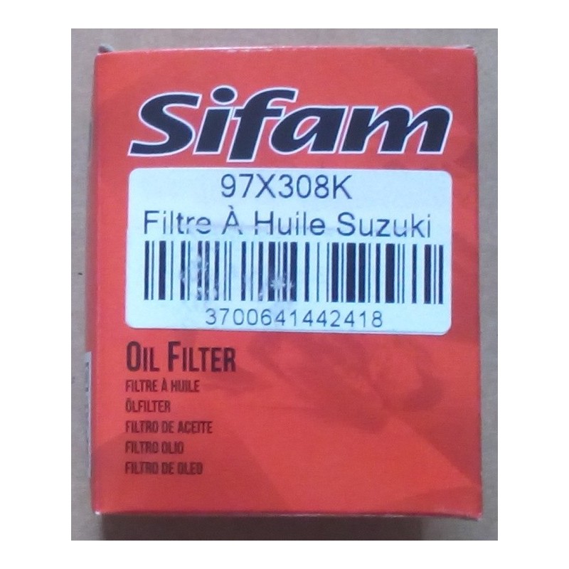Filtre à huile Sifam type 97X308K