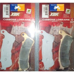 2 jeux de plaquettes avant pour Honda VFR 1200 X Crosstourer (manuel) 2012-2019