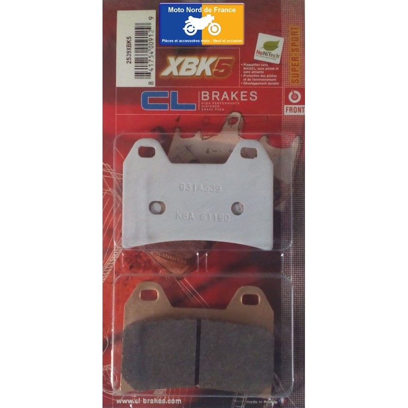 Set of pads type 2539 XBK5 Set of pads type 2539 XBK5