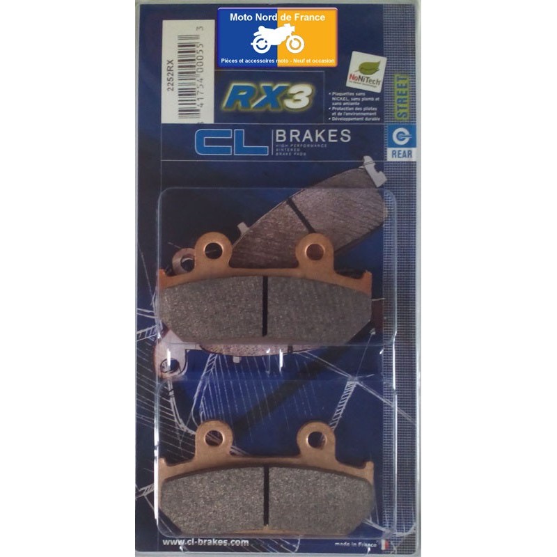 Set of rear pads for Honda VFR 400 R NC21 1986 Set of rear pads for Honda VFR 400 R NC21 1986