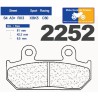 Set of rear pads for Honda VFR 400 R NC21 1986