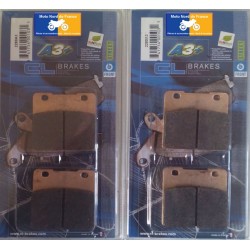 2 sets of front brake pads for Suzuki VS 1400 GL Intruder (VX51L) 1987-2004