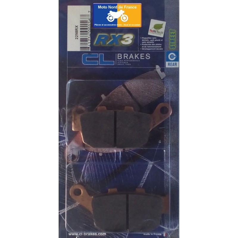 Jeu de plaquettes type 2298 RX3 Jeu de plaquettes type 2298 RX3