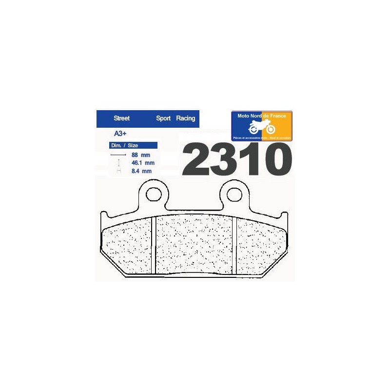 Jeu de plaquettes type 2310 A3+